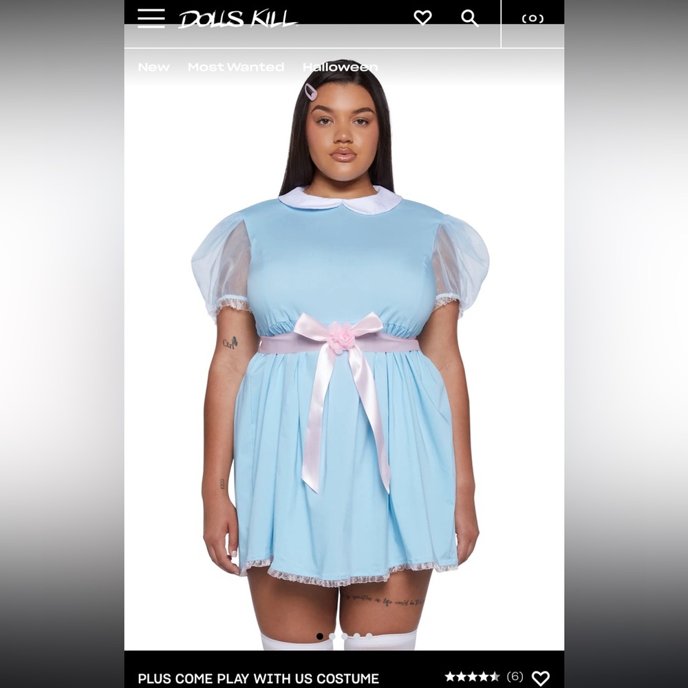 DOLLS KILL SHINING PLUS SIZE HALLOWEEN COSTUME